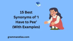 Best Synonyms of ‘I Have to Pee’ (With Examples)