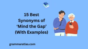 Best Synonyms of ‘Mind the Gap’ (With Examples)