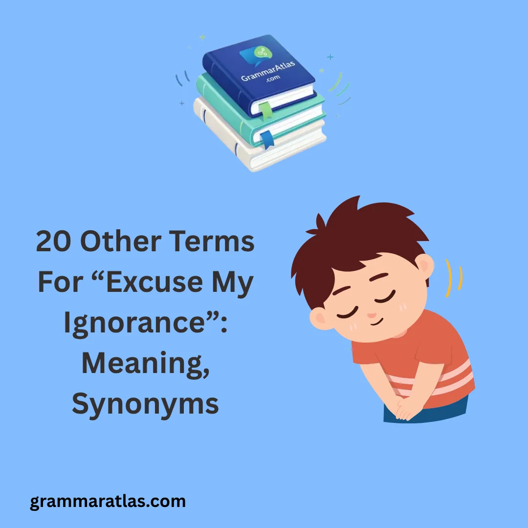 Other Terms For “Excuse My Ignorance”: Meaning, Synonyms