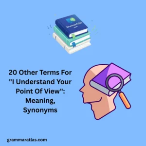 Other Terms For "I Understand Your Point Of View": Meaning, Synonyms
